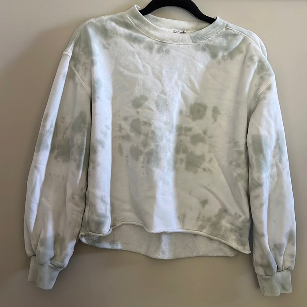 Abercrombie & Fitch Soft A&F Garment Dyed Cropped Crewneck | XS